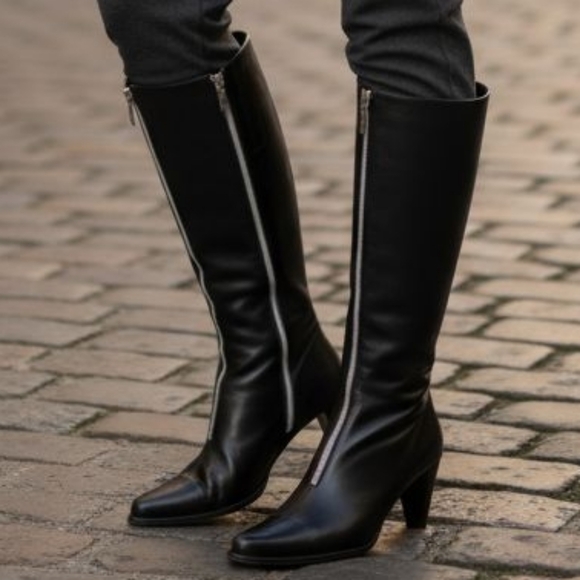 Donald J Pliner Italian Vintage Leather Boots GUC $425 Size 8M       S3946 - Picture 7 of 15